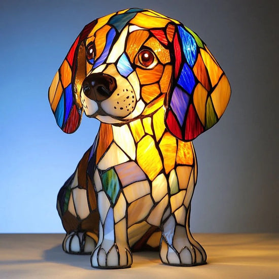 Handmade Dog Lamps