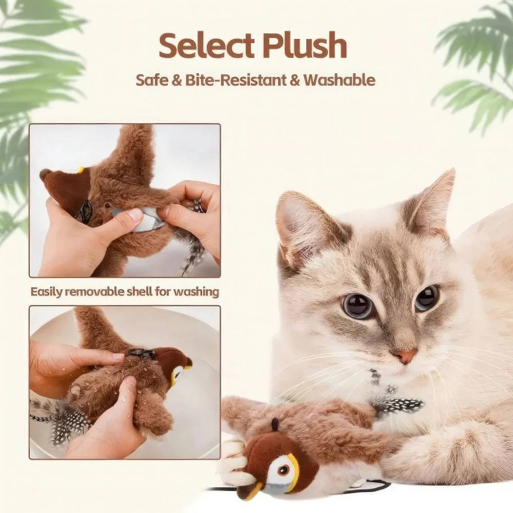 FluffyBird™ Interactive Cat Toy